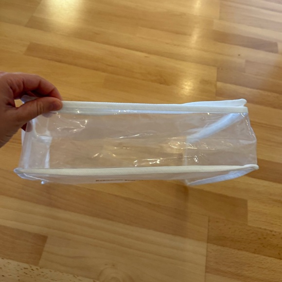 SOLD ELSEWHERE Clear Travel Organizer with White Trim - Picture 2 of 7